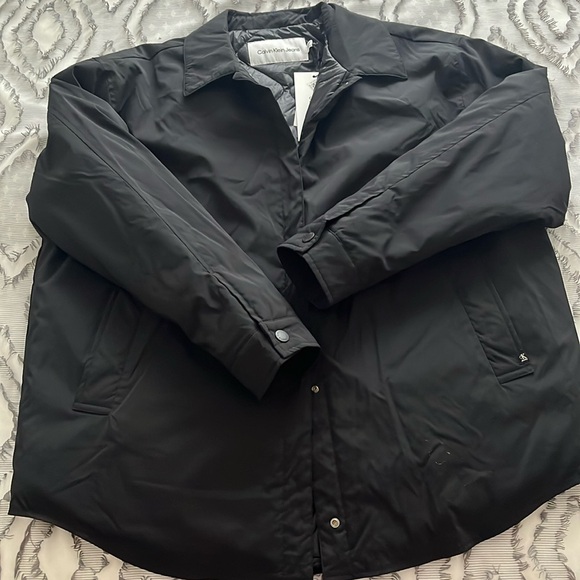 Calvin Klein Jeans Woman’s Jacket quilted inside Snaps Closure Pockets - Picture 3 of 8